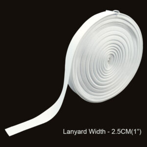 25mm white lanyard 1