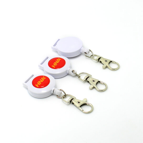 high quality cheap retractable plastic badge reel 1